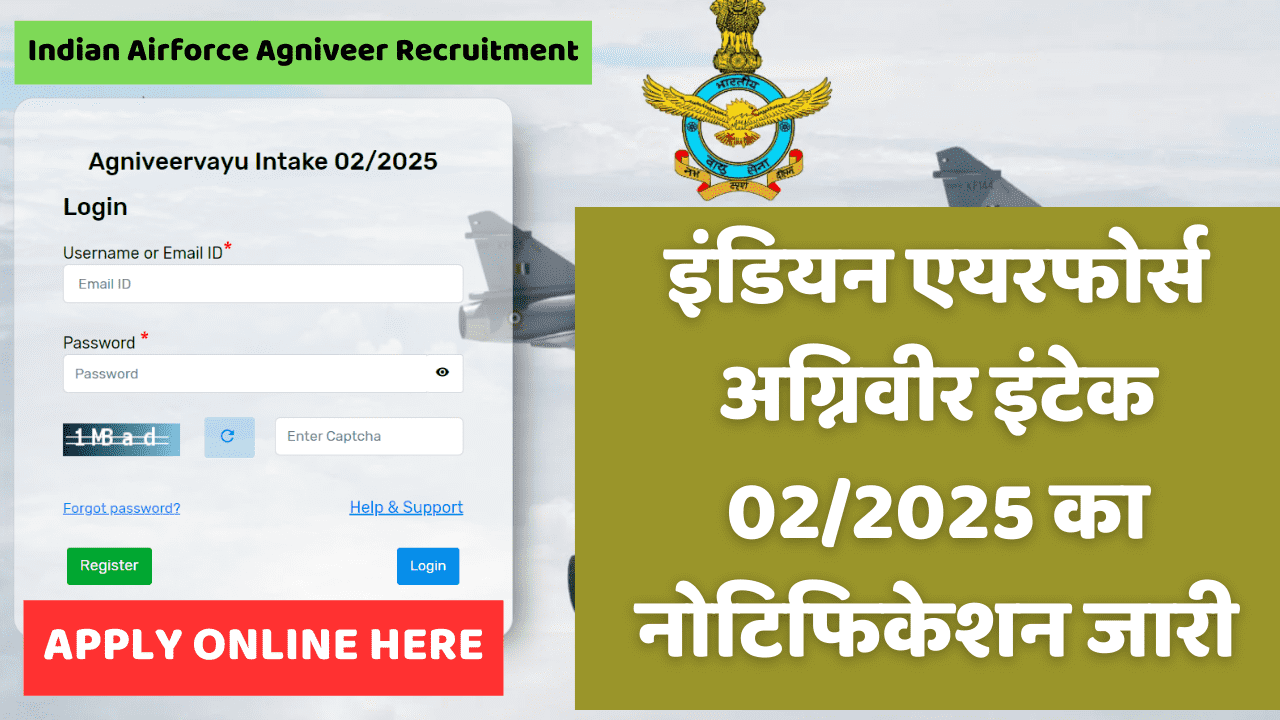 Indian Airforce Agniveer Recruitment Intake 2 2025